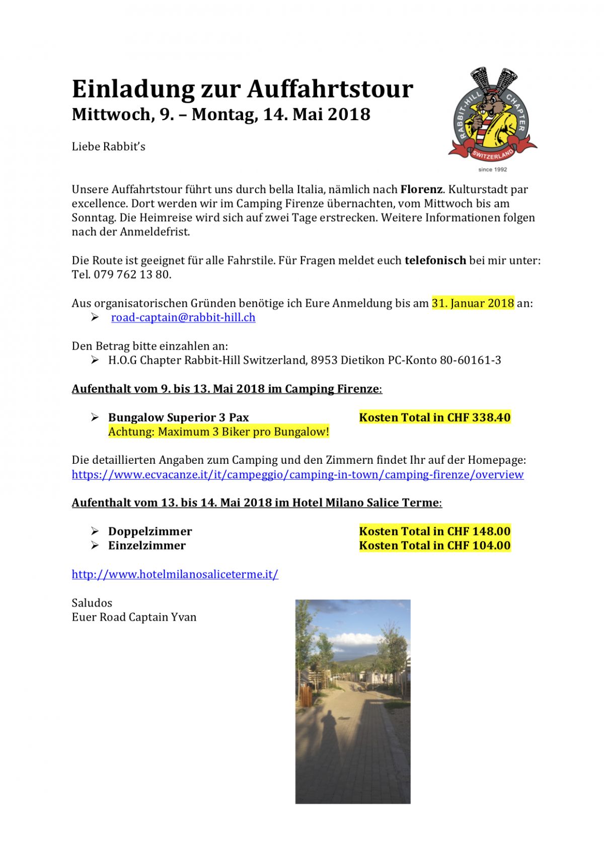 Nachtrag Auffahrtstour 2018