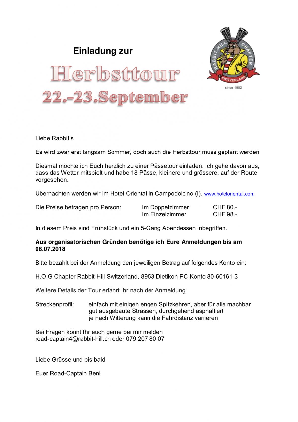 Herbsttour 2018